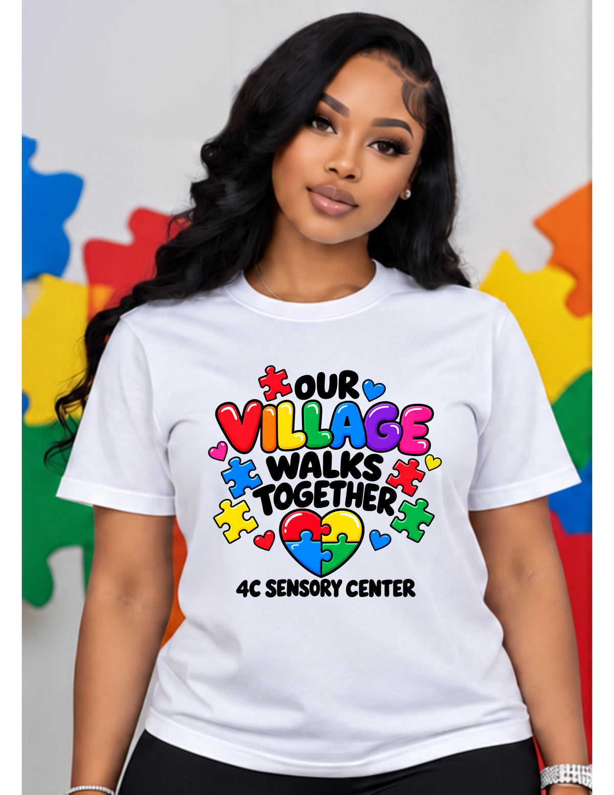 Our Village Walks Together tee